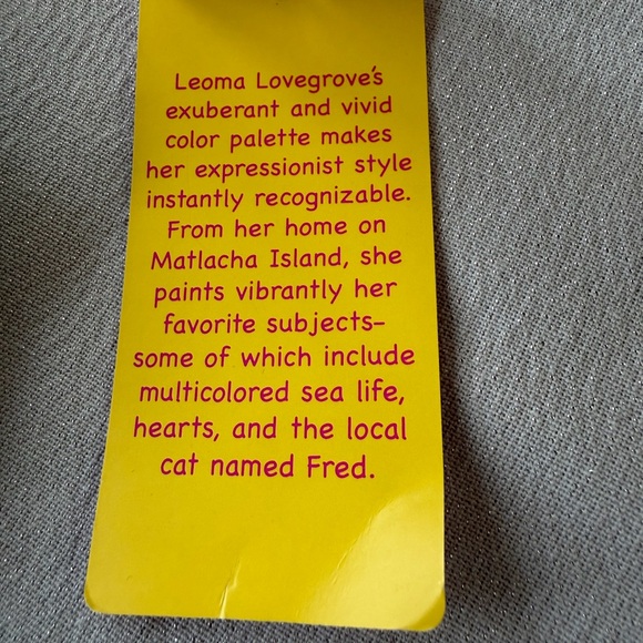 Leoma Lovegrove Flamingo Art Top L Bright Tropical Florida Artist Tunic - Picture 5 of 6